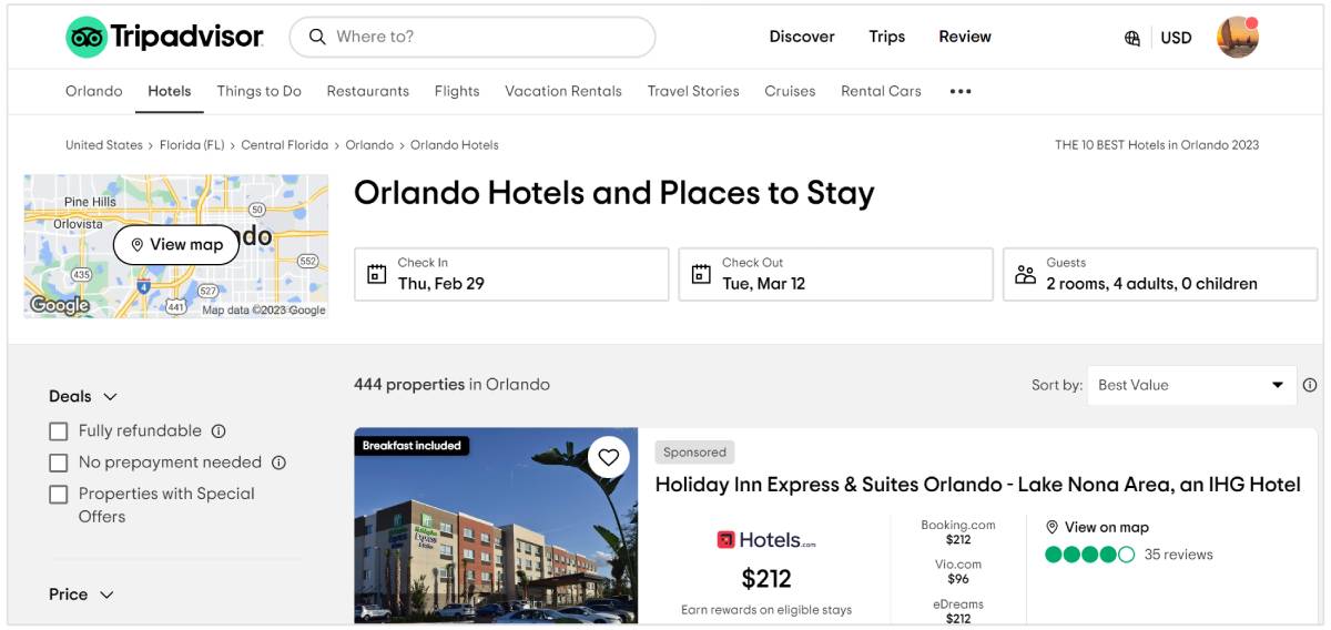 Hotels in Orlando